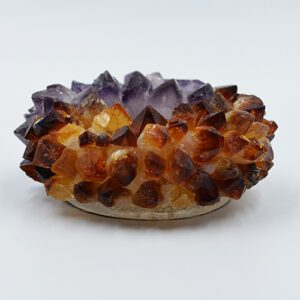 Amethyst and Citrine Candle Holder