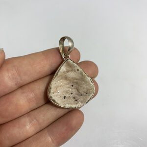Natural Druzy Sterling Silver Pendant