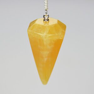 Orange Calcite Pendulum