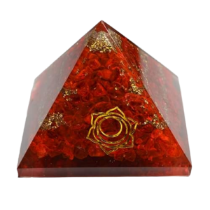 Orgonite Pyramid Base Chakra Red