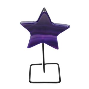 Agate Star Purple on Stand