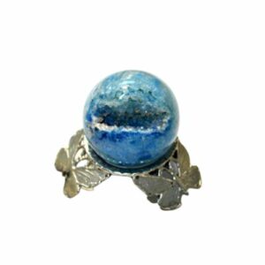 Agate Geode Sphere Blue