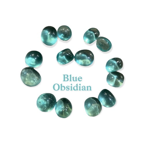 Blue Obsidian Tumbled