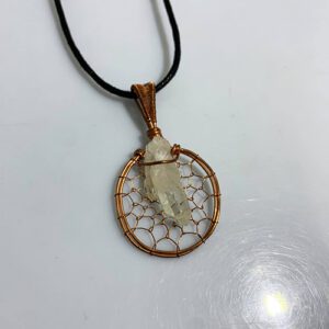 Clear quartz pendant