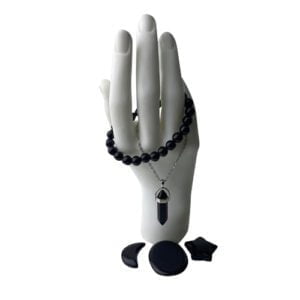 Crystal Jewellery - Gift Set Black Obsidian