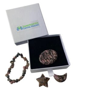 Crystal Jewellery - Gift Set Rhodonite