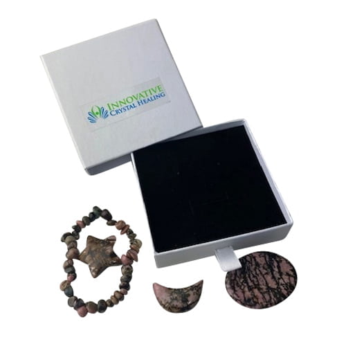 Crystal Jewellery - Rhodonite Quartz Gift Set