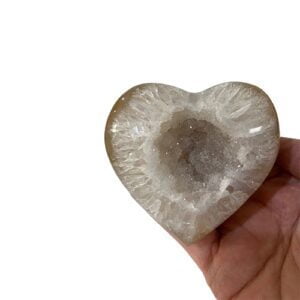Natural Agate Geode Heart