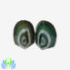 Green Agate Bookends