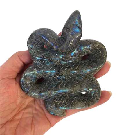 Labradorite Carved Snake
