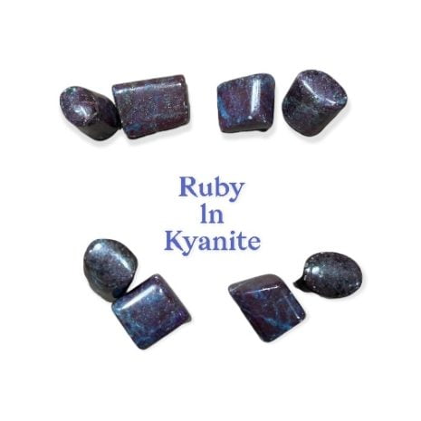 Ruby in Kyanite Tumbled