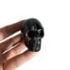 Black Agate Striped Skull 1