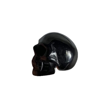 Black Striped Agate Skull 11