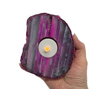 Agate Candle Holder