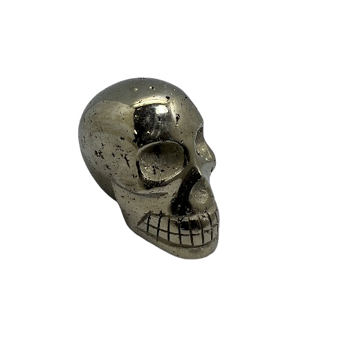 Pyrite Polished Skull