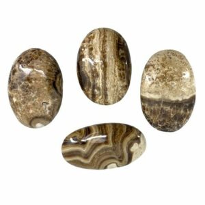 Chocolate Calcite Palm Stone